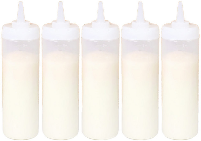 HORECA 可自剪醬料瓶, 5個, 240ml