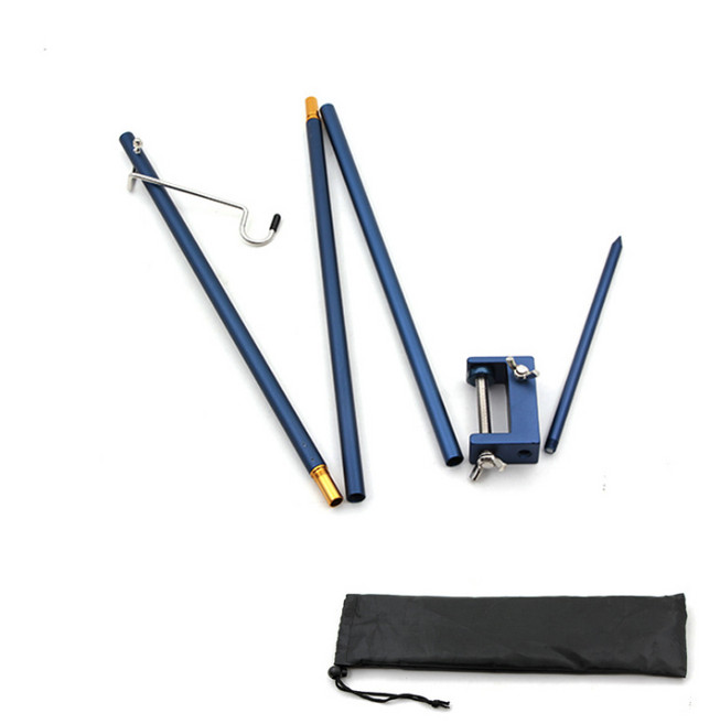 컬러풀 캠핑 조명 거치대, 네이비, 1개