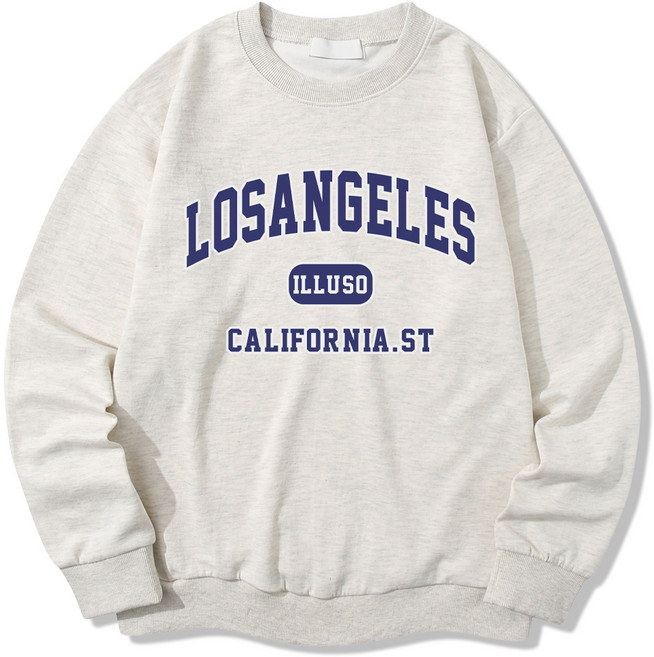 일루소 남녀공용 특양면 스탠다드 로스엔젤리스 맨투맨