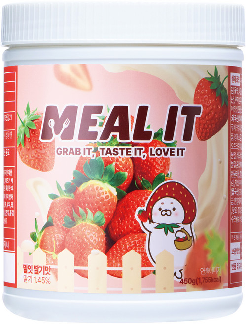 밀잇 단백질 쉐이크 딸기맛, 450g, 1개