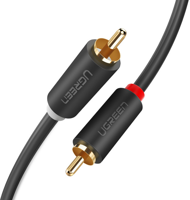 유그린 고급형 2 RCA 오디오 케이블 2m, 혼합색상, AV104