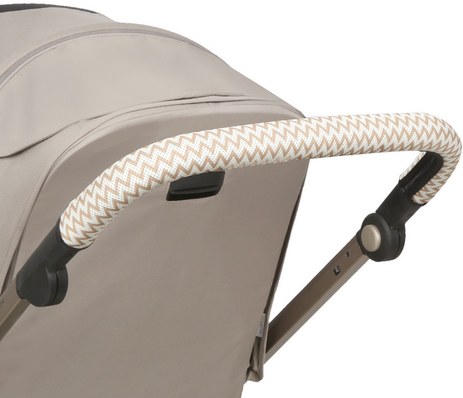 마니또 잉글레시나 일렉타 전용 클린그립 유모차 핸들커버, 지그재그 베이지, 1개