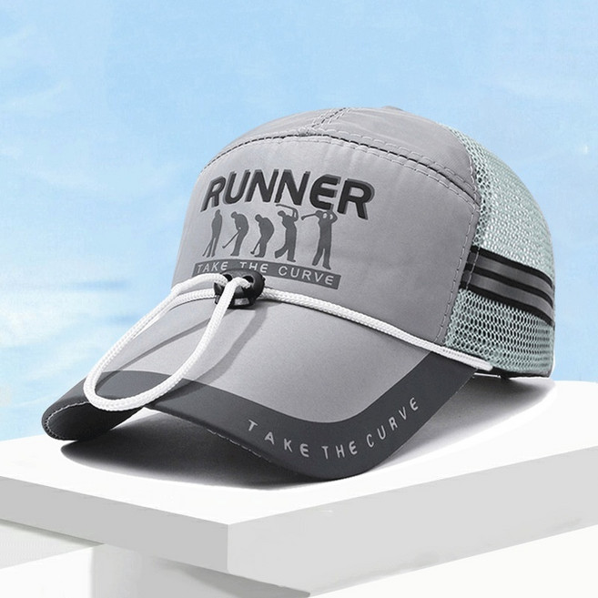 PAL-E 남성용 스포츠 모자, 회색, 1개