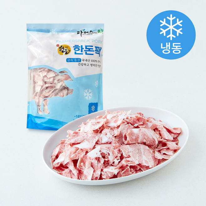 파머스팩 돼지 생 오돌뼈 구이용 (냉동), 1개, 1kg