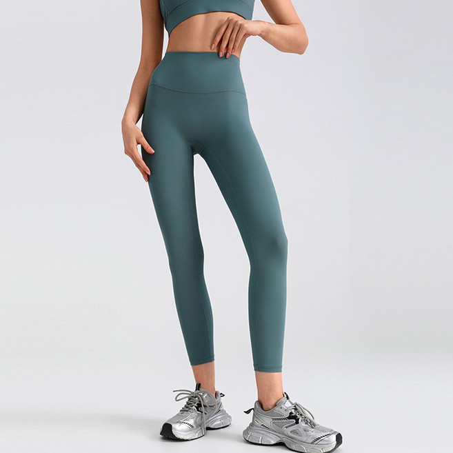 더시럽 여성용 하이웨이스트 Y존 프리 밀키 9부 레깅스