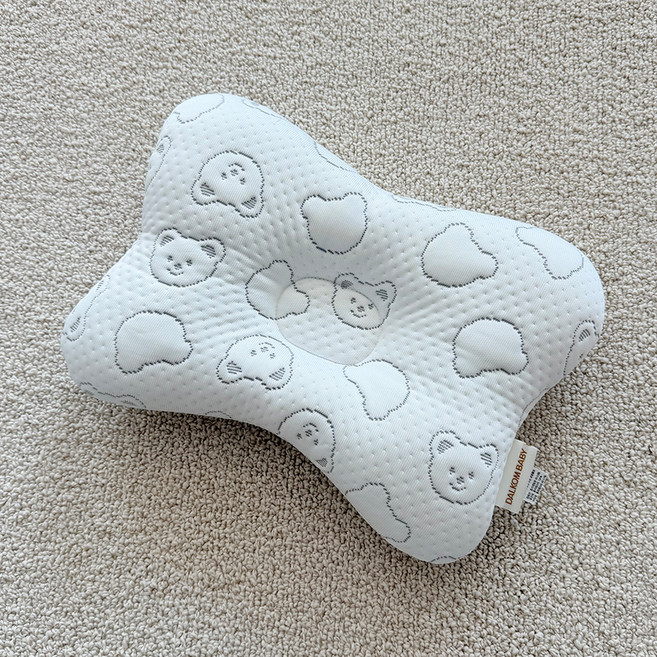 달콤베이비 듀라론 에어매쉬 짱구 베개, 1개, 그레이