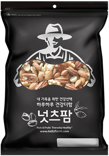 넛츠팜 아몬드 호두 피칸 마카다미아, 800g, 1개