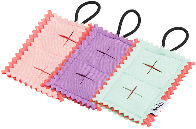 아아랜드 강아지 분리불안 노즈워크 미니매트 십자형 3종 세트, 혼합색상, 1세트