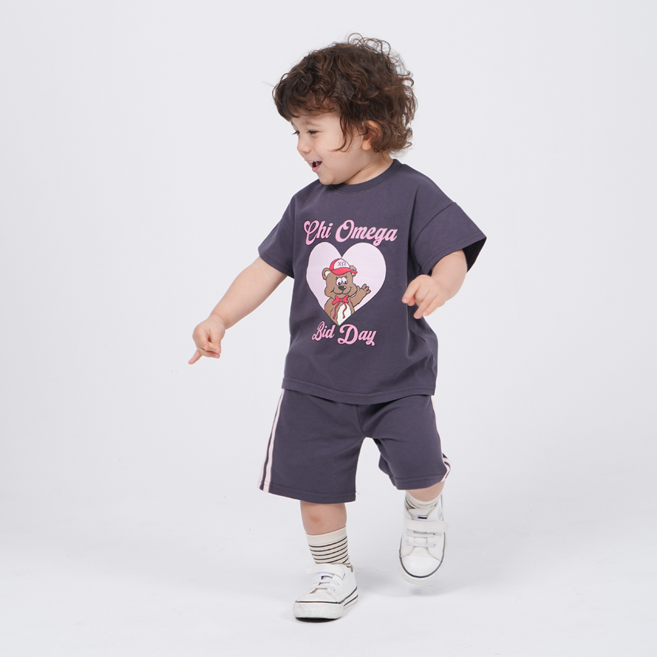 KIDSCOMO 兒童款Rulu短袖上下套裝