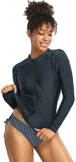 테슬라 여성용 긴팔 래쉬가드 집업자켓 TM-FSZ05