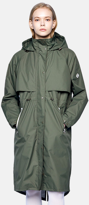 테크스킨 여성용 레인플렉스 골프 레인코트, 카키, 1개