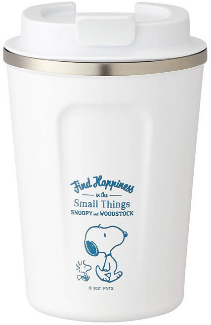 스케이터 피너츠 캐릭터 스텐 텀블러 STBC3F, 스누피, 350ml, 1개