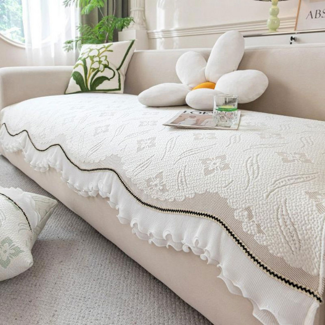 지앤와이 윈디플라워 프릴 논슬립 소파패드