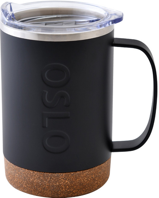 오슬로 트리 코르크 머그, 블랙, 480ml, 1개