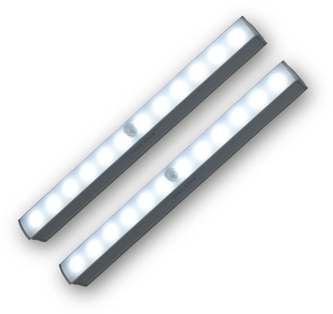 애니탁 LED 센서등 20.5cm, 화이트, 2개