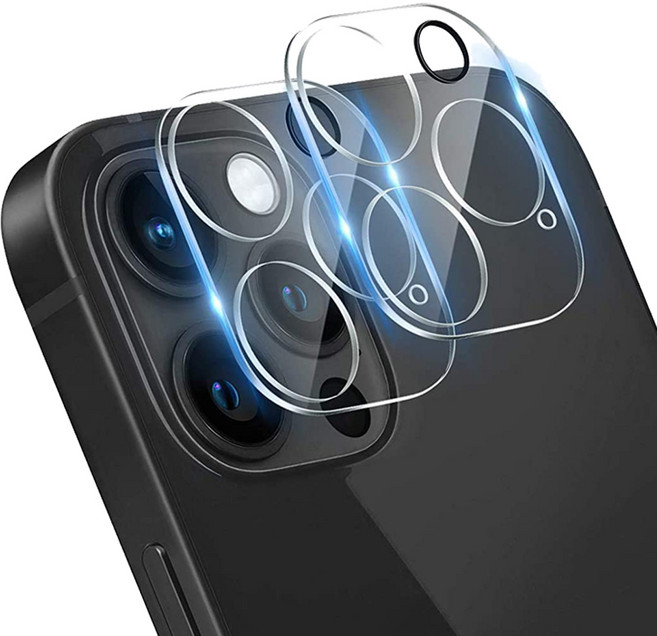 요이치 디펜드 휴대폰 카메라 렌즈 강화 유리 보호 필름 2매, 1세트