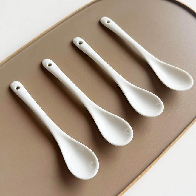 아카시아 세라믹 미니 스푼, 4개