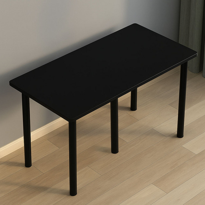 가구느낌 히퍼 책상, 블랙블랙