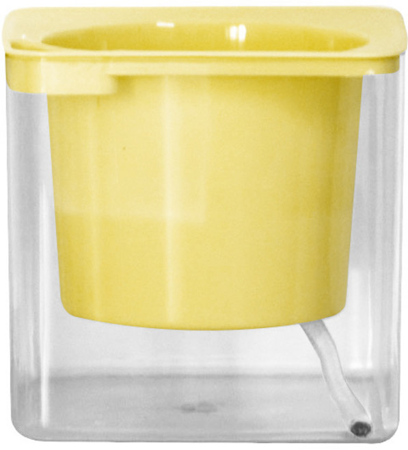 자기흡수 수경재배 화분 01 노란색, 1개