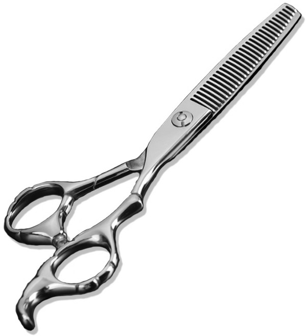 10~15% 오른손 틴닝 무홈 고급 미용 가위, 1개