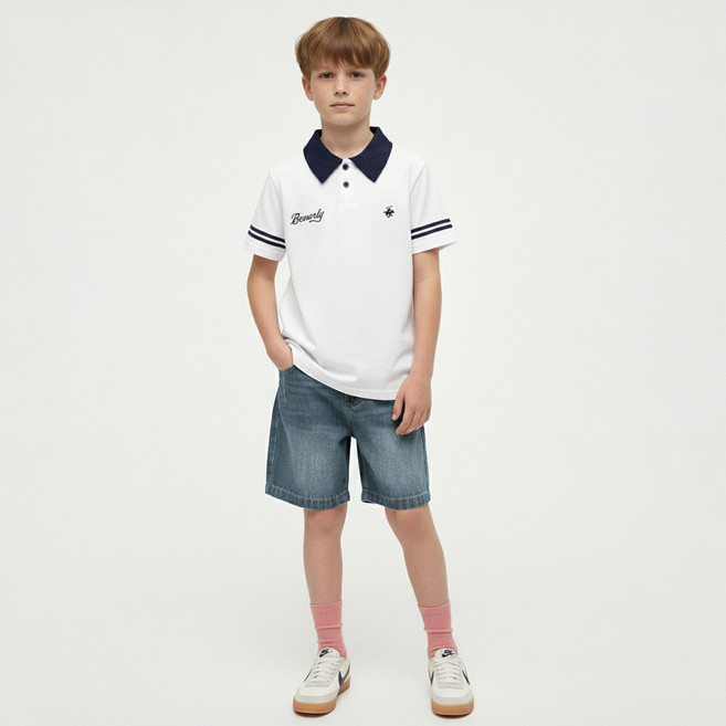 비버리힐스폴로클럽 아동용 버넌 피츠4부 상하의 세트