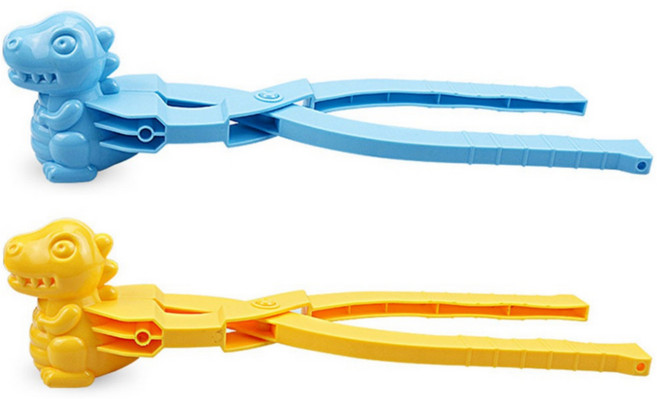 재미존 공룡 눈집게 2종 세트 모래놀이, 블루 + 옐로우, 1개