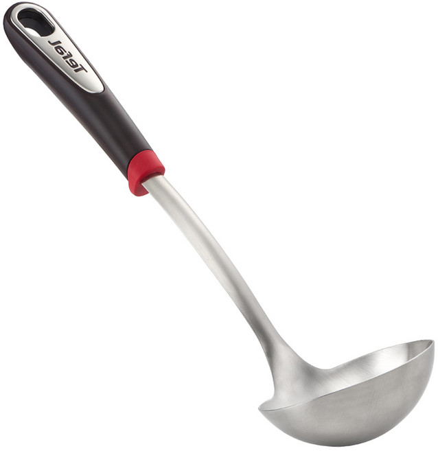 Tefal 特福 Ingenio系列 不鏽鋼湯勺, 黑色 + 銀色, 1支