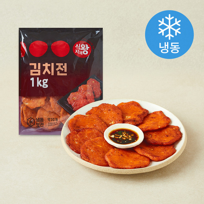 식자재왕 김치전 (냉동), 1kg, 1개