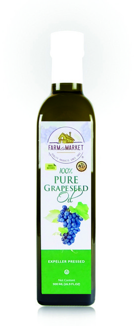 팜투마켓 비정제 압착 포도씨유, 1개, 500ml - 쿠팡