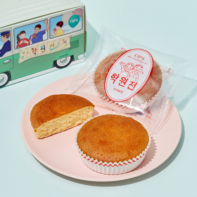 옵스 학원전 케이크 미니버스, 45g, 3개입, 1개