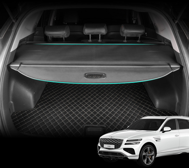 디케이몰 제네시스GV80 호환 러기지 스크린, 블랙, 트렁크