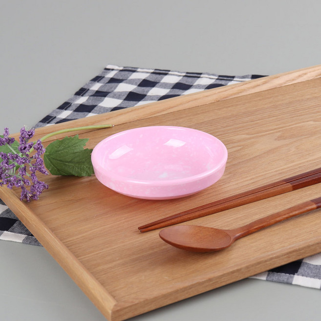 쿡차 레트로 분식그릇 떡볶이 팝 반찬그릇 3호, PINK, 4개