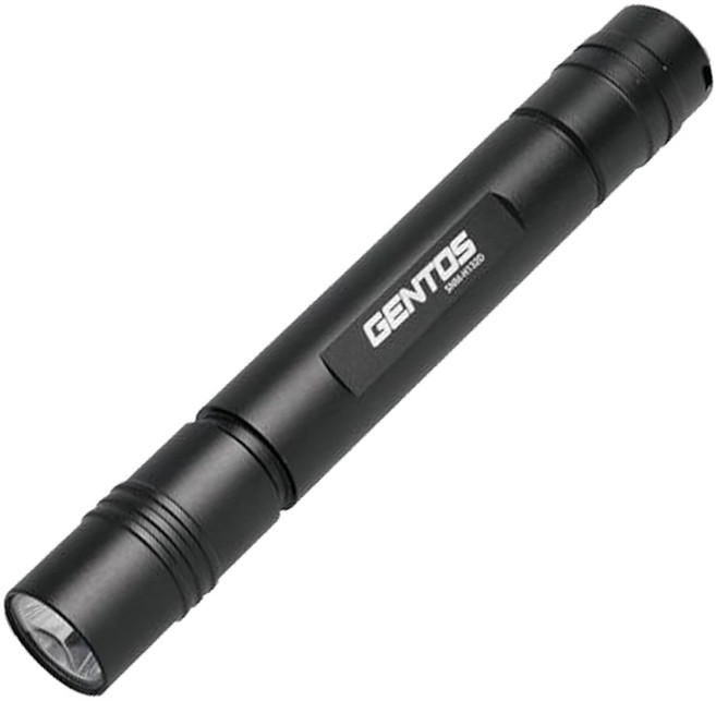 GENTOS 手電筒 200流明 IPX4 SNM-H132D, 黑色, 1個