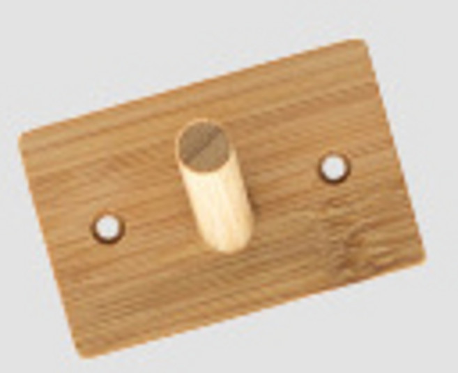 더플로우커머스 원목 벽걸이 다용도 후크 행거 1구, 나무, 1개