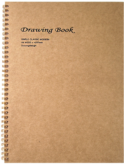 투영디자인 클래식 드로잉북 크라프트, A4, 1개