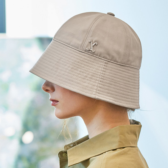 바잘 VA 커브드 스터드 라운드 드롭 버킷햇