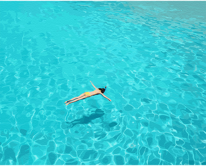 플레이어바웃 유화 피포페인팅 DIY 명화 그리기 40 x 50 cm 자유, 혼합색상, 1개