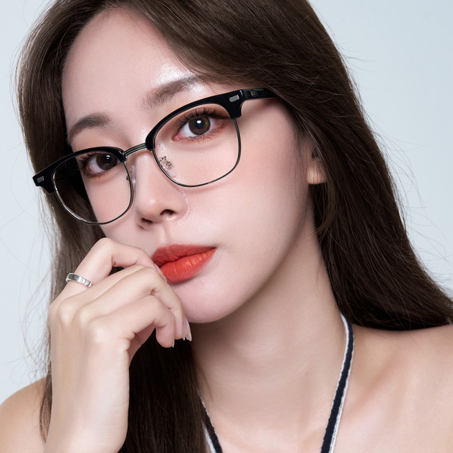 누엘레맨 사각 패션 커플 하금테 반뿔테