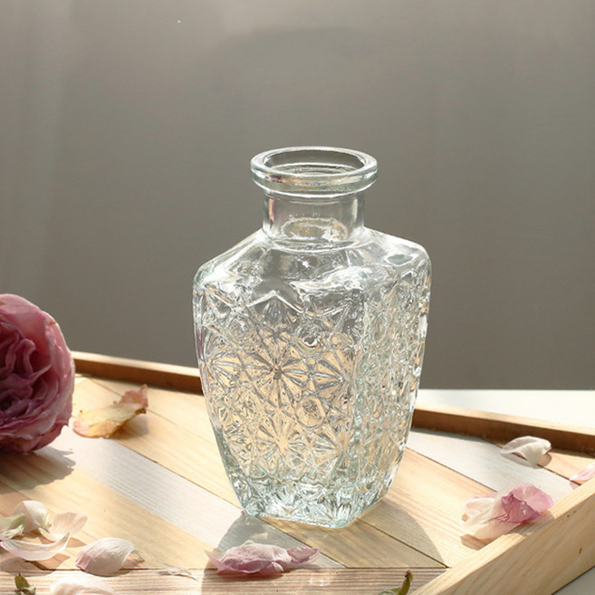 생활업글연구소 유리 화병 꽃병 B 소형, 투명