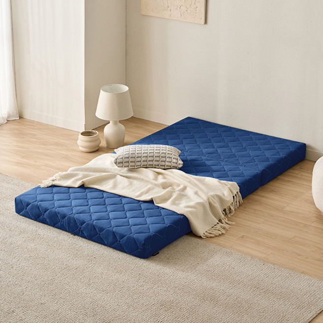 삼익가구 번느 접이식 토퍼 매트리스, 네이비, 13cm