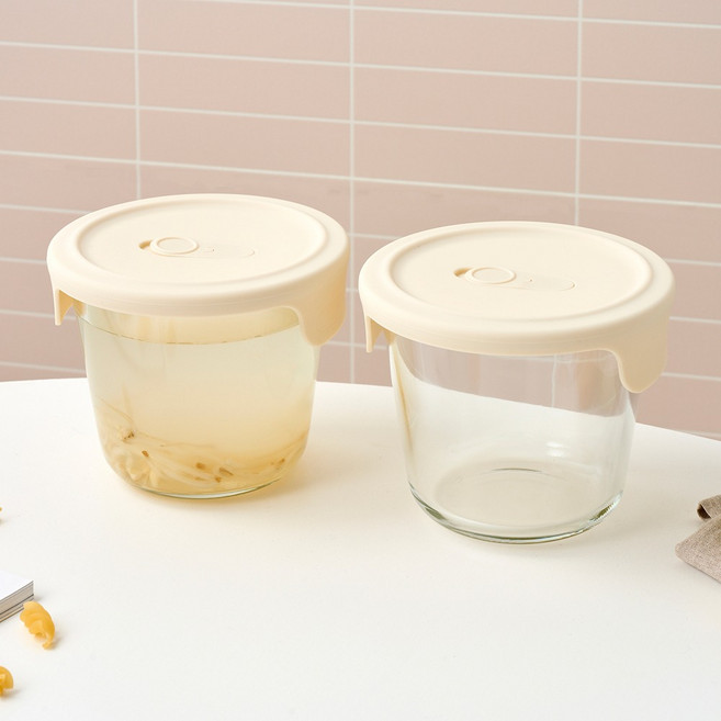 모던하우스 내열유리 실리콘 스팀홀 국용기, 2개, 700ml