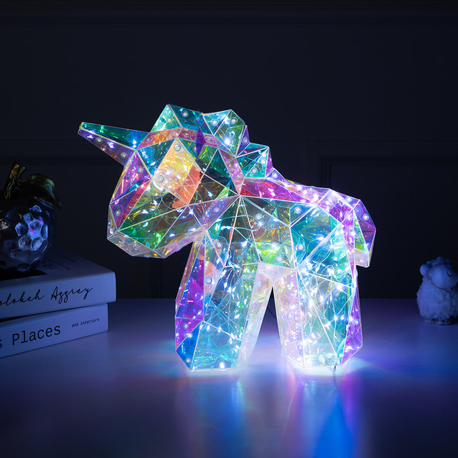 아트조이 LED 홀로그램 파티용품 무드등, 아기 유니콘