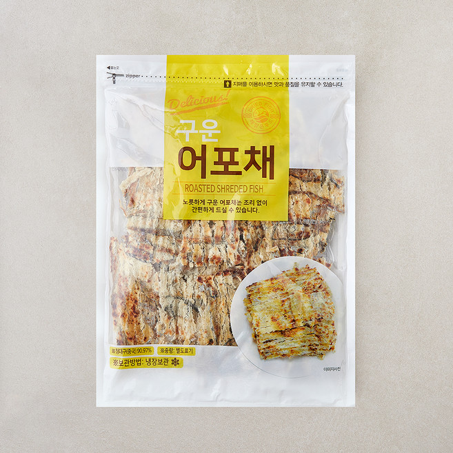 해맑은푸드 구운 어포채, 1개, 200g