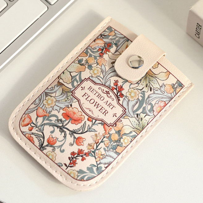 버블리데이 플라워 슬림 카드지갑