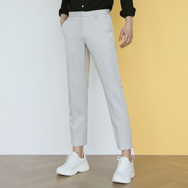 BLUEFORCE 男款 Seoseubi 九分修身直筒西裝褲