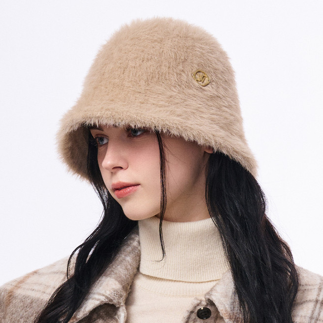 화이트샌즈 여성용 소프트 페더 니트 키치너 버킷햇