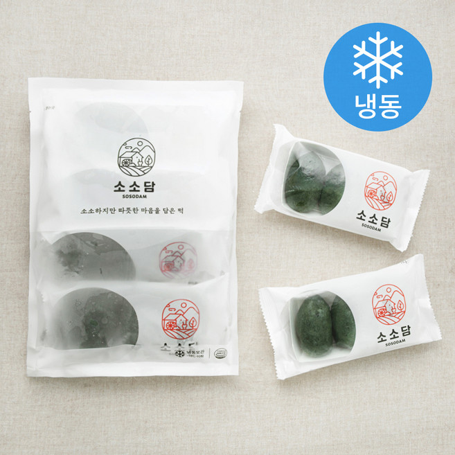소소담 모시떡 4개입 (냉동), 400g, 1개입, 1개
