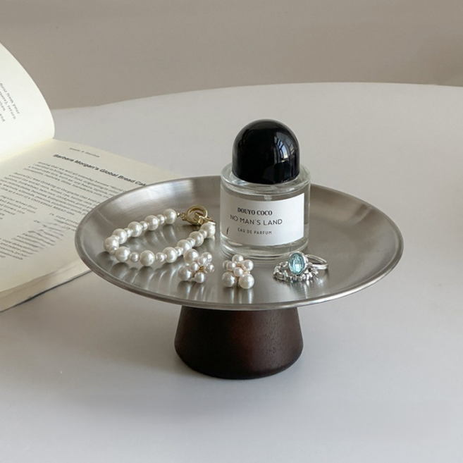 은희마법 심플 모던 인테리어 트레이, 실버