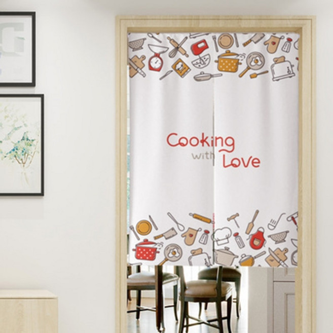 페어링 북유럽 주방 인테리어 파티션 커튼 가리개