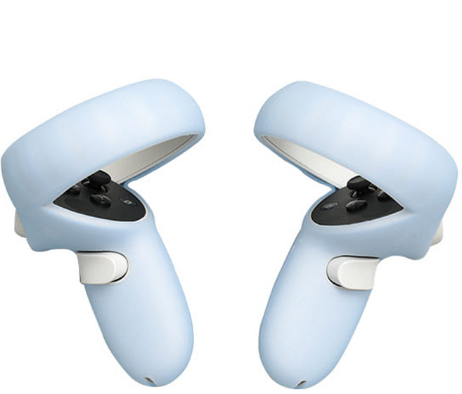 대한 오큘러스 퀘스트2 액세서리 그립 컨트롤러 풀가드형 커버 2p, 1세트, OQ-007(스카이)